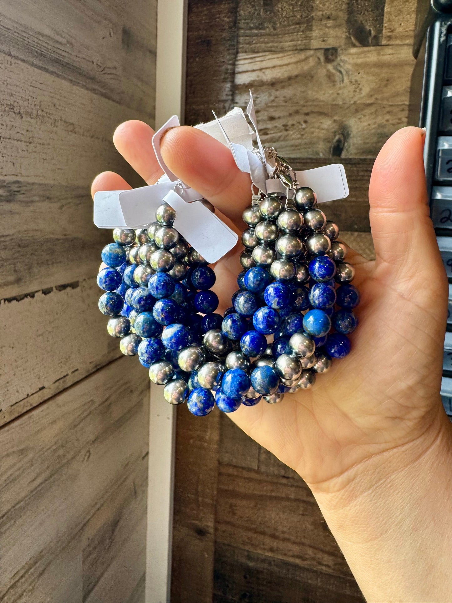 Lapis & Sterling Silver Bracelet – 6.5” + Extender
