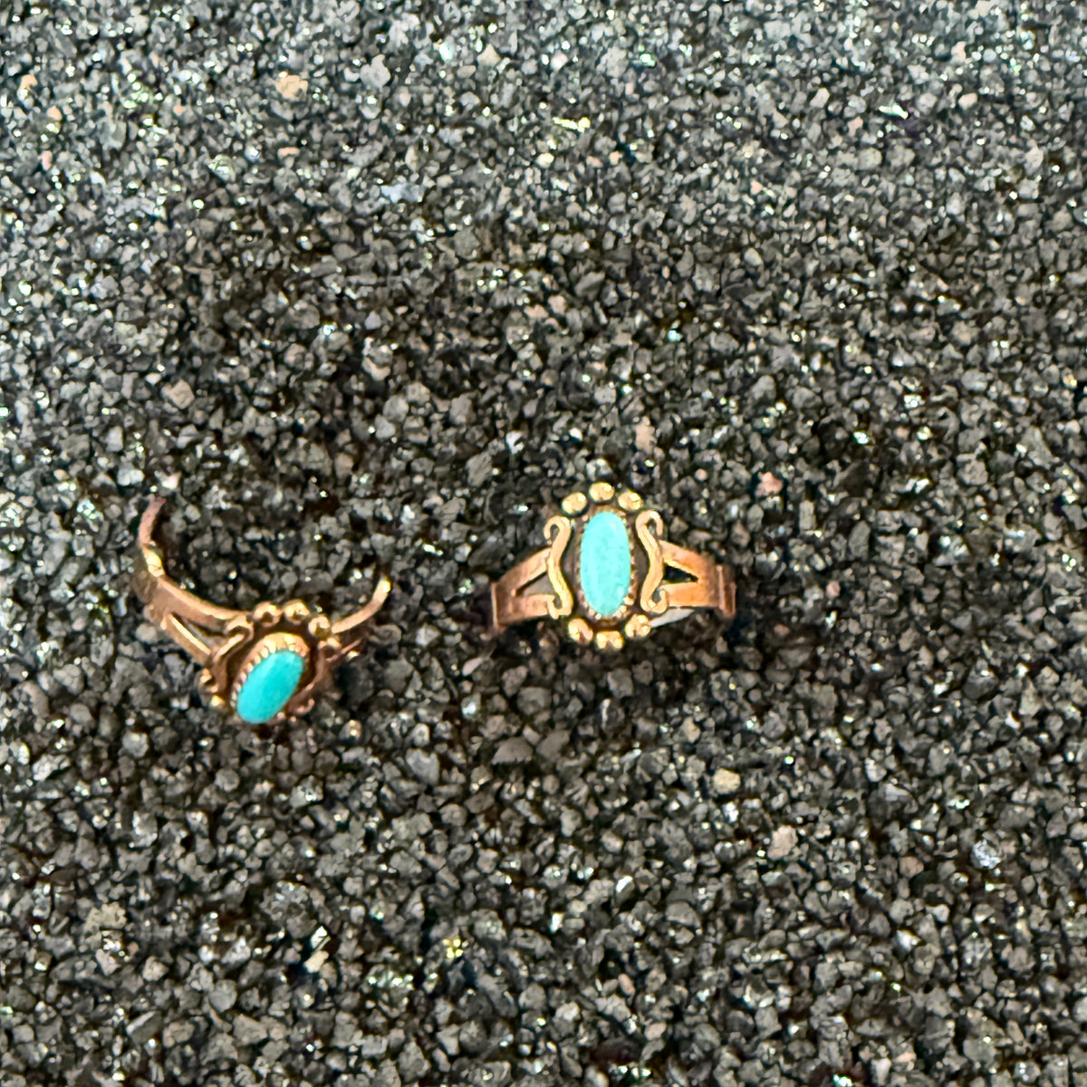 Vintage Copper Turquoise Ring