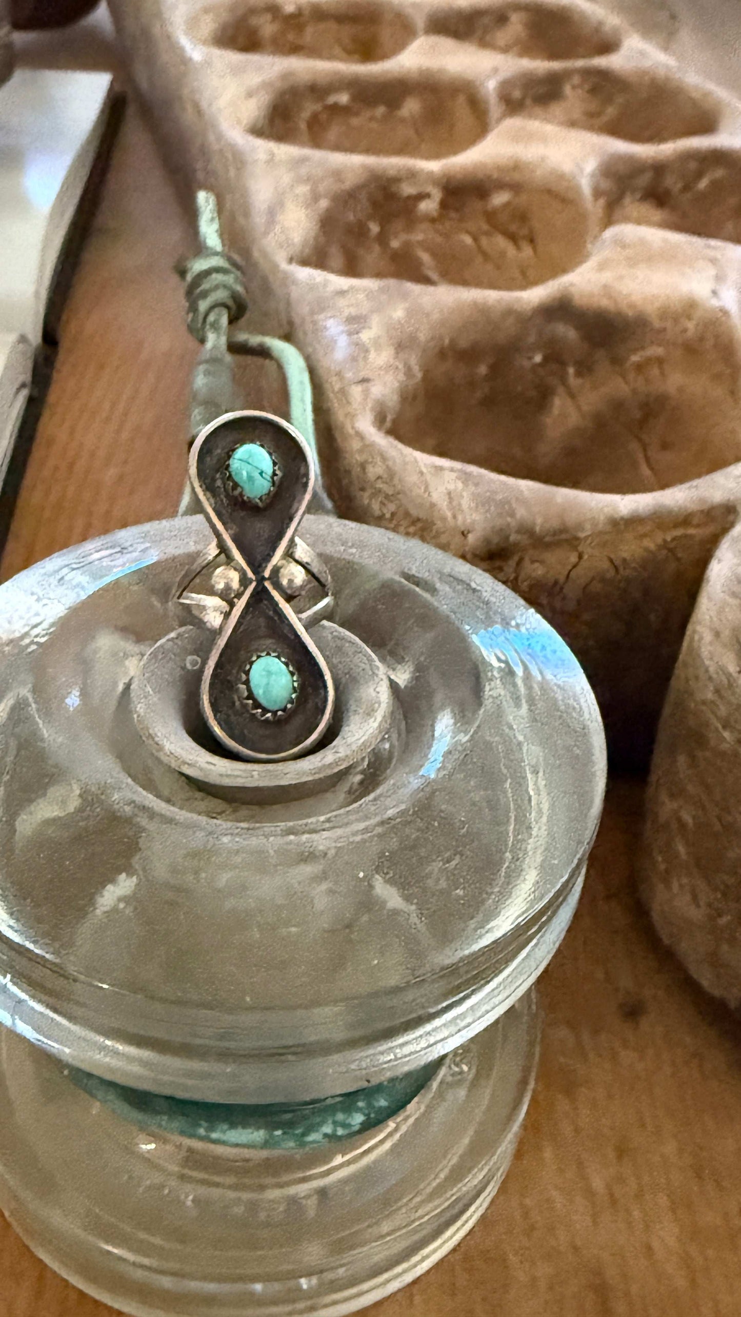 Size 7 Vintage Navajo Turquoise Ring