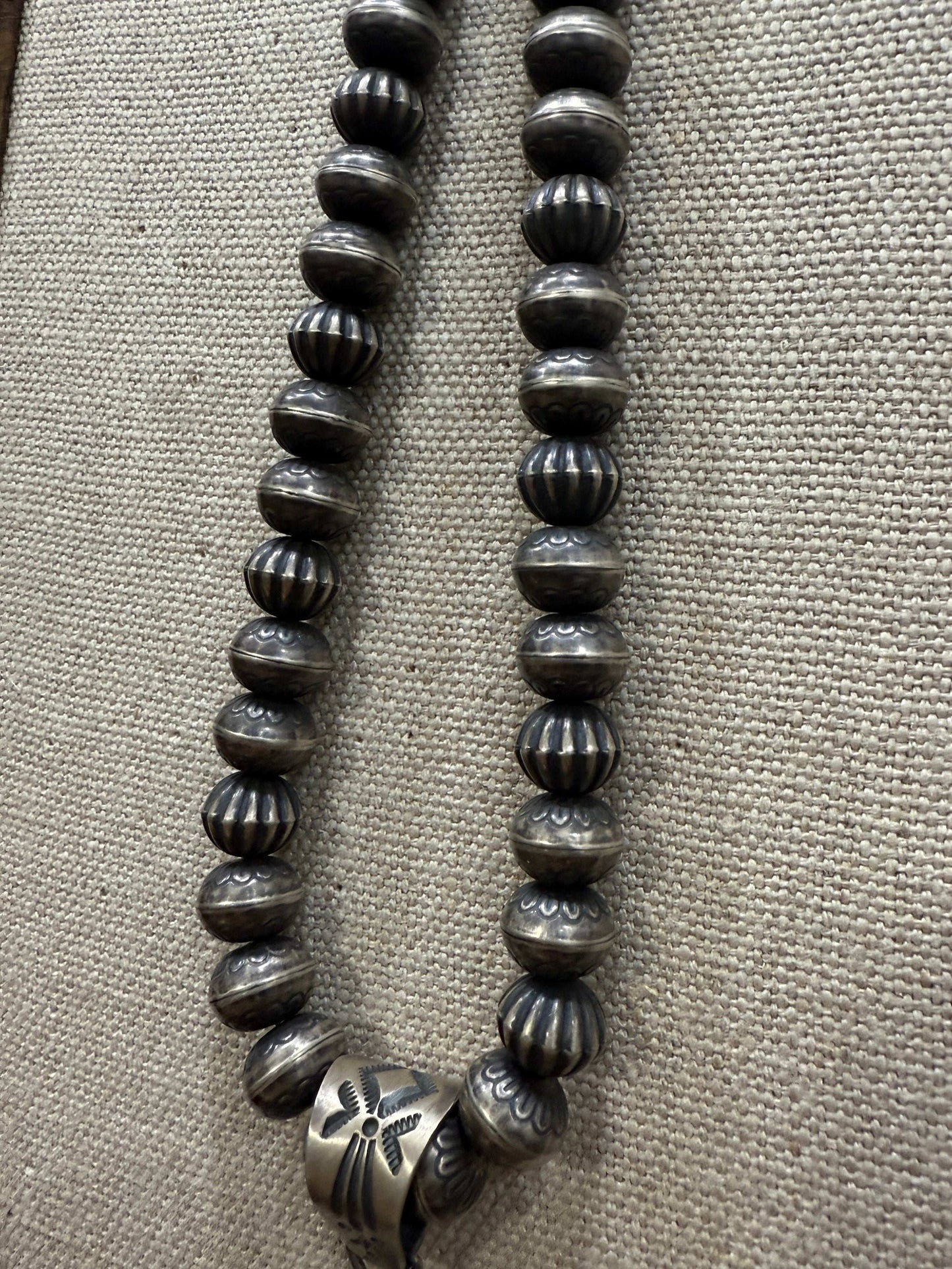Navajo Sterling Silver Necklace w/ Golden Hills Turquoise Pendant