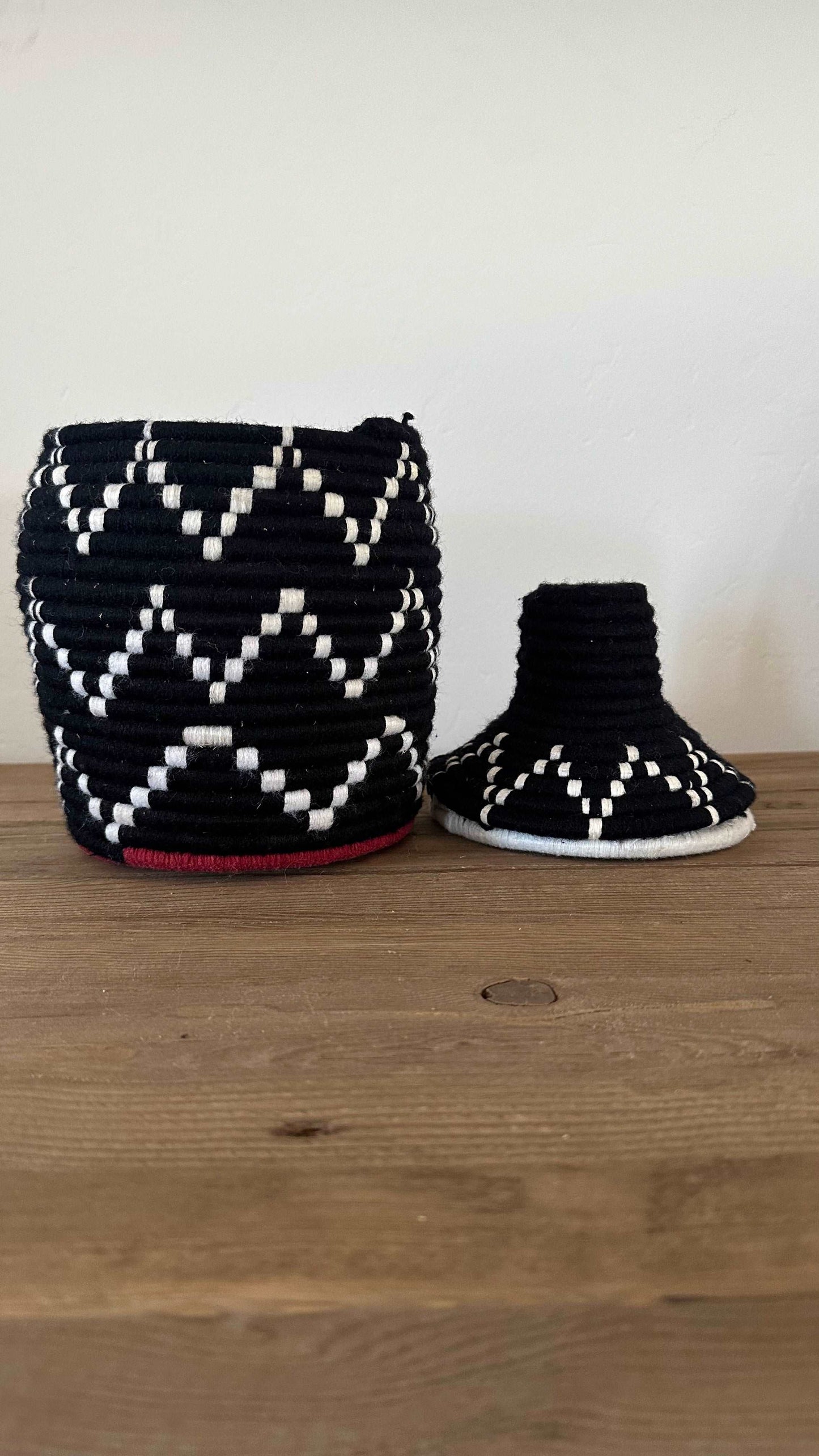 Handwoven Basket with Top