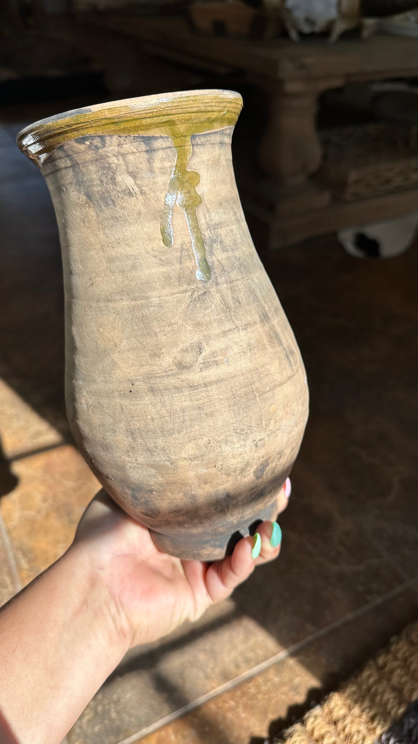 Vintage Clay Vase High Voltage Ranch