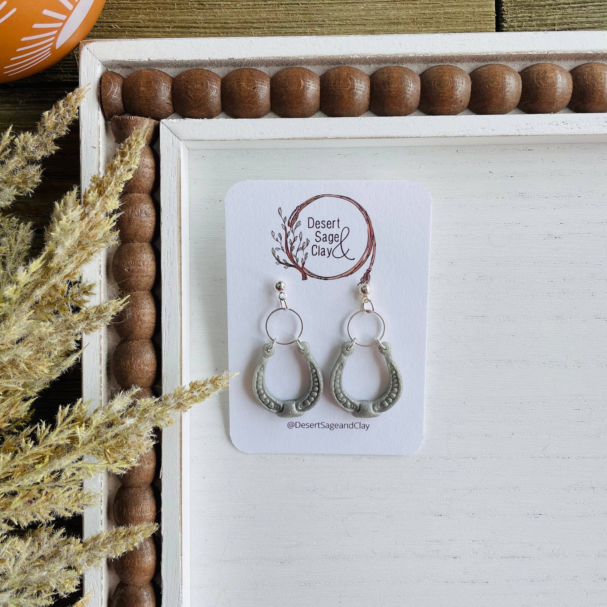 Western Style Horseshoe Earrings - High Voltage Ranch