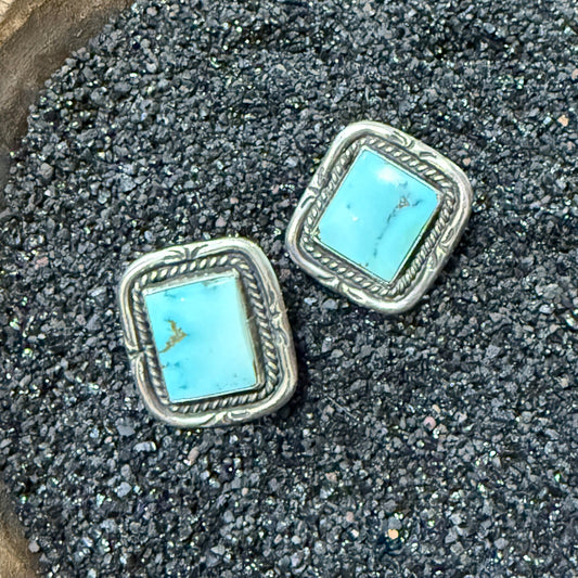 Size 7.25 Sterling Silver Turquoise Ring