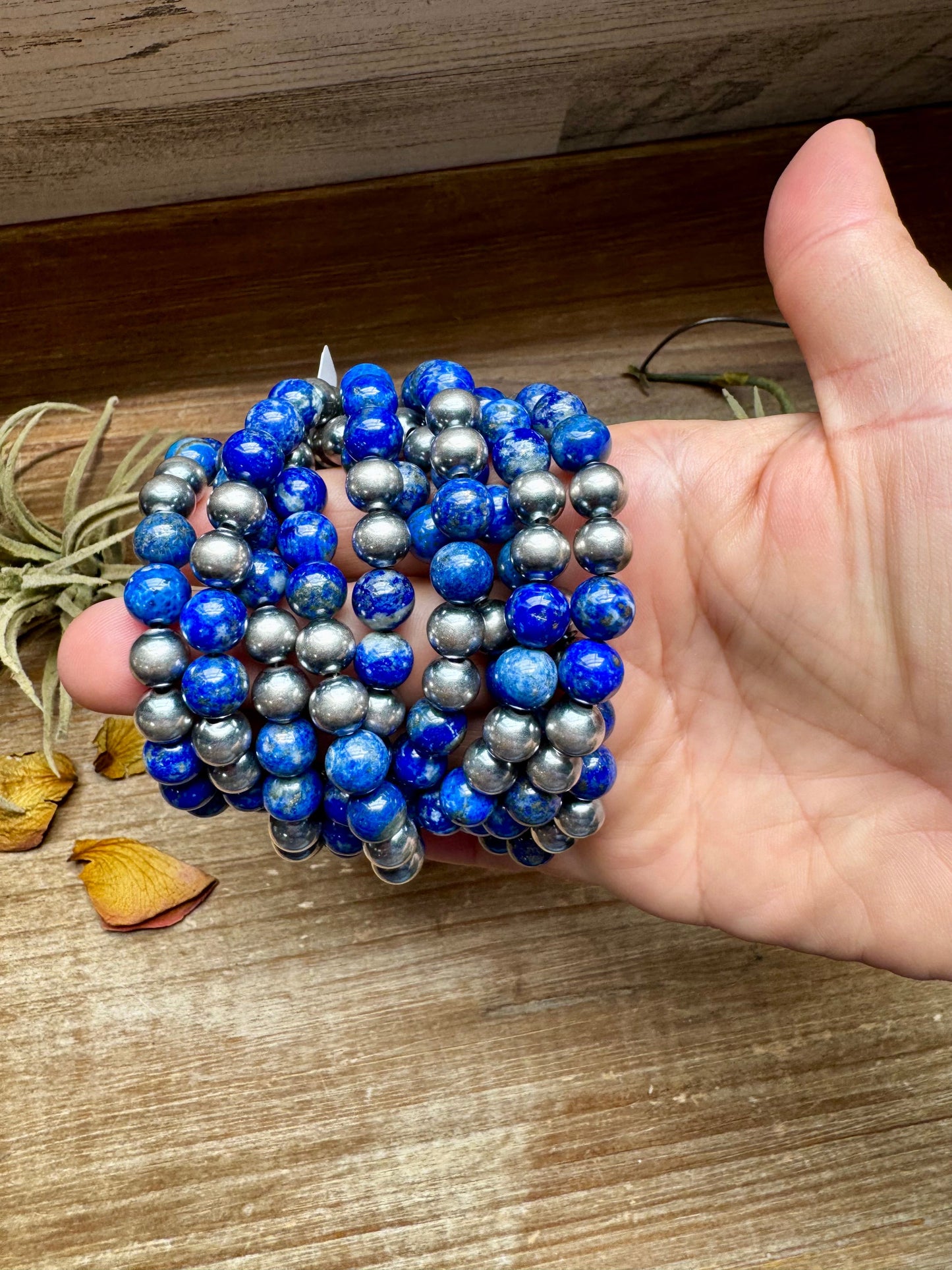 Lapis & Sterling Silver Bracelet – 6.5” + Extender