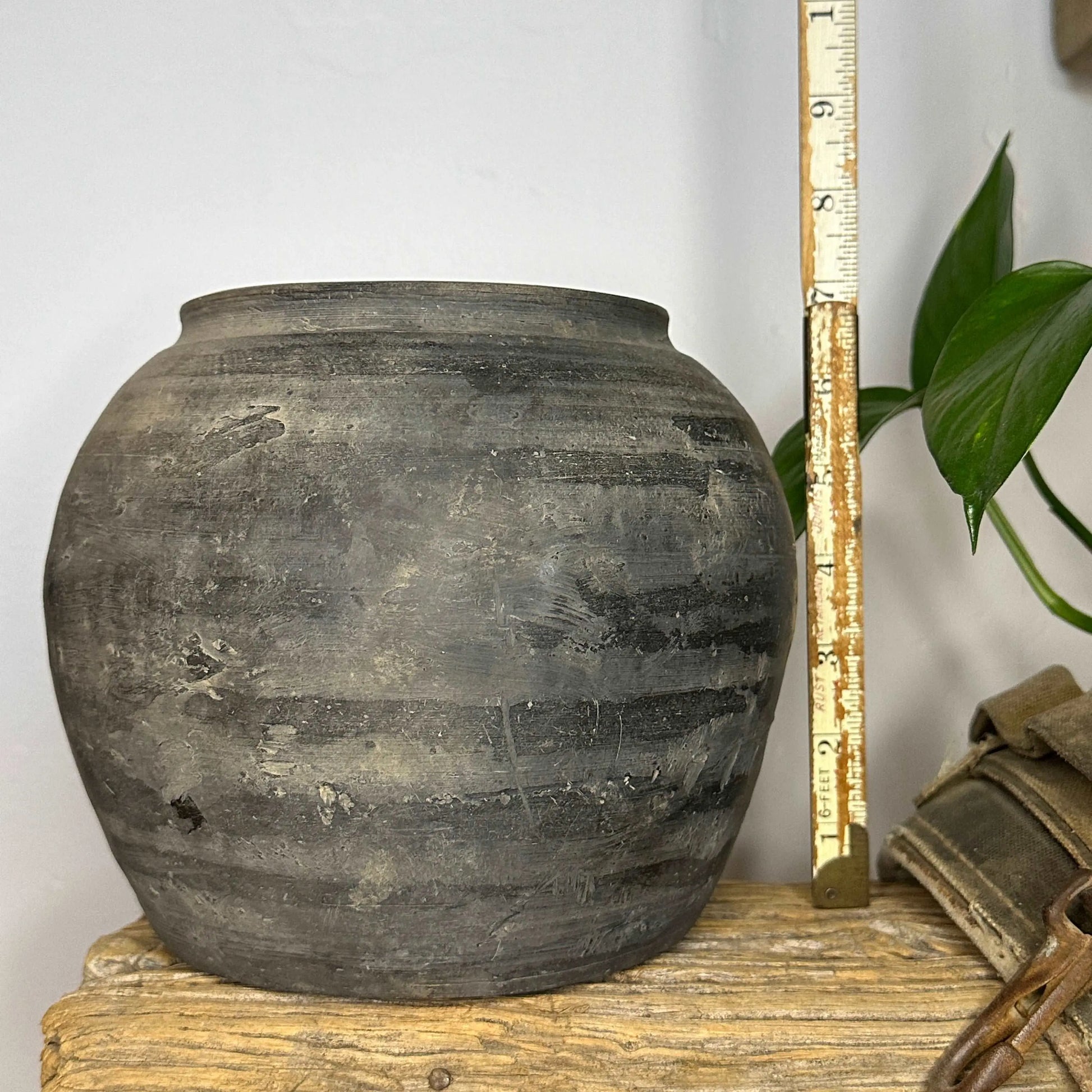 Rustic Vintage Black Vase