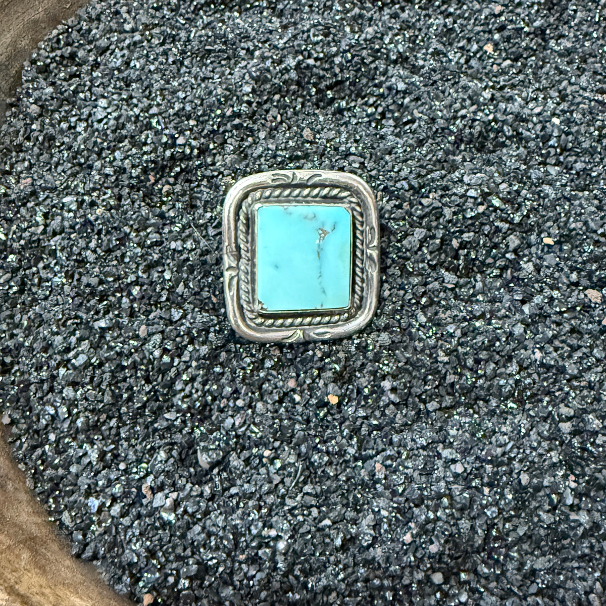 Size 7.25 Sterling Silver Turquoise Ring