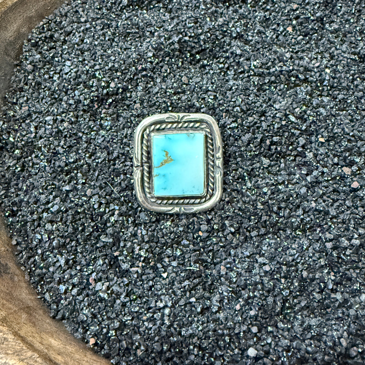 Size 7.25 Sterling Silver Turquoise Ring