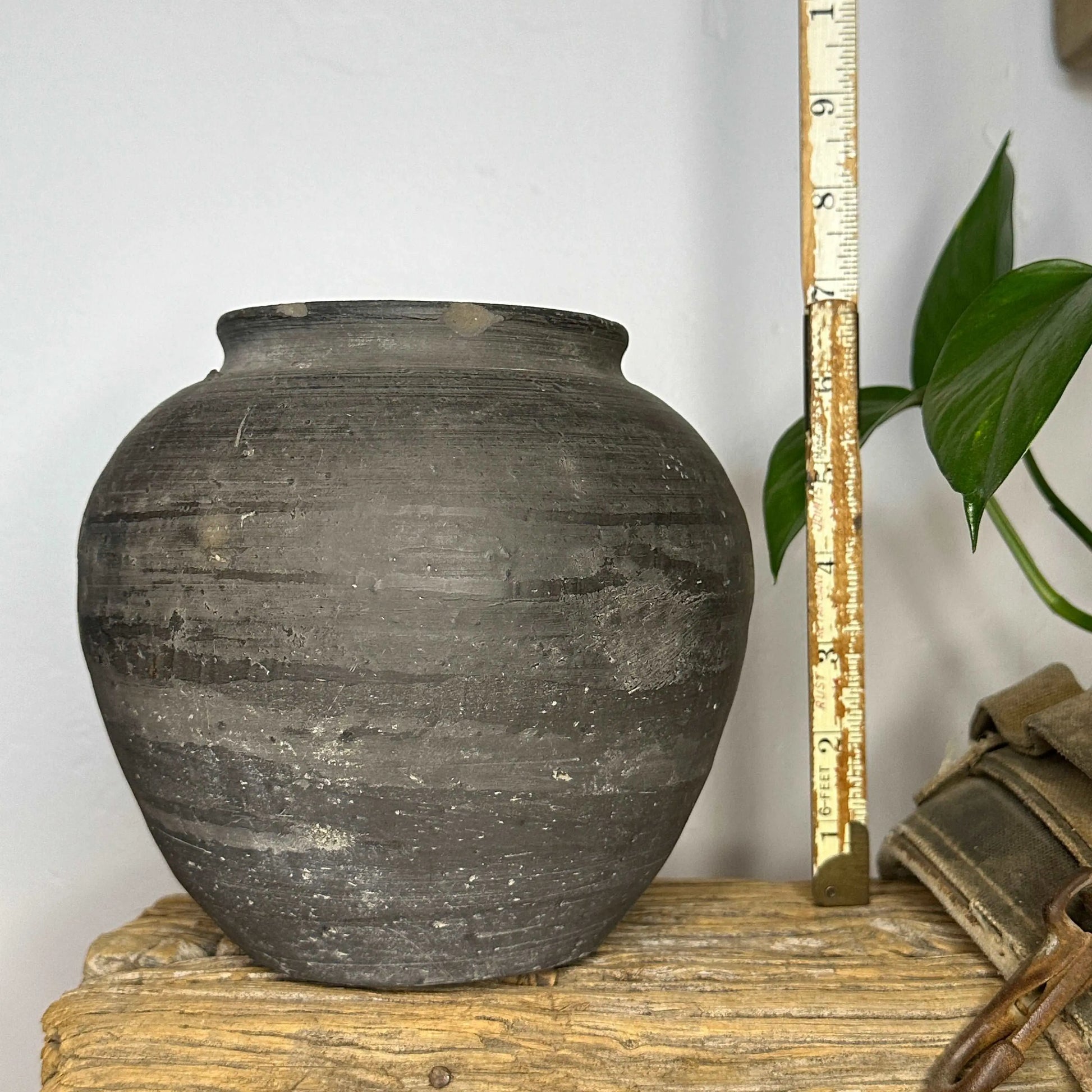 Rustic Vintage Black Vase