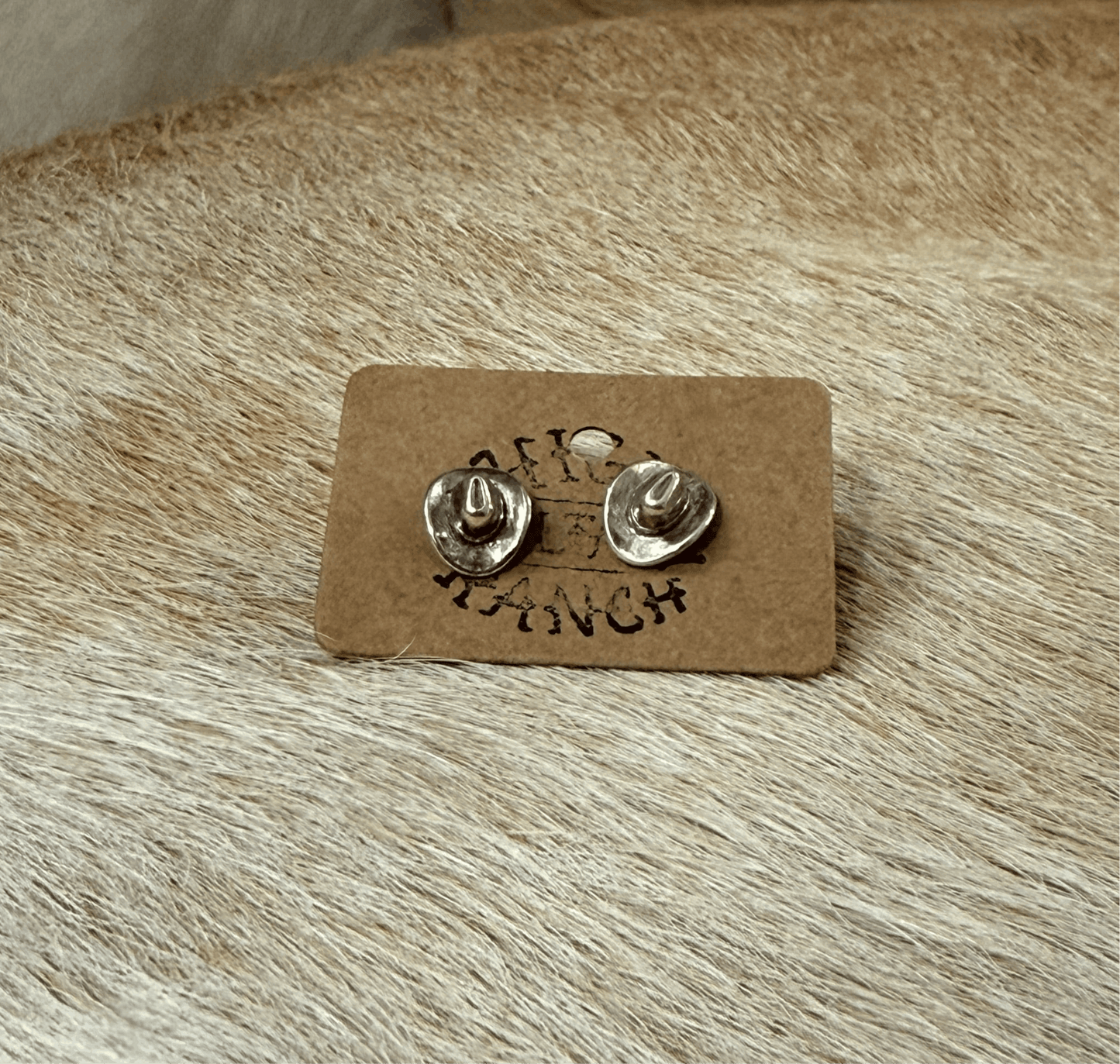 Cowboy Hat Stud Earrings