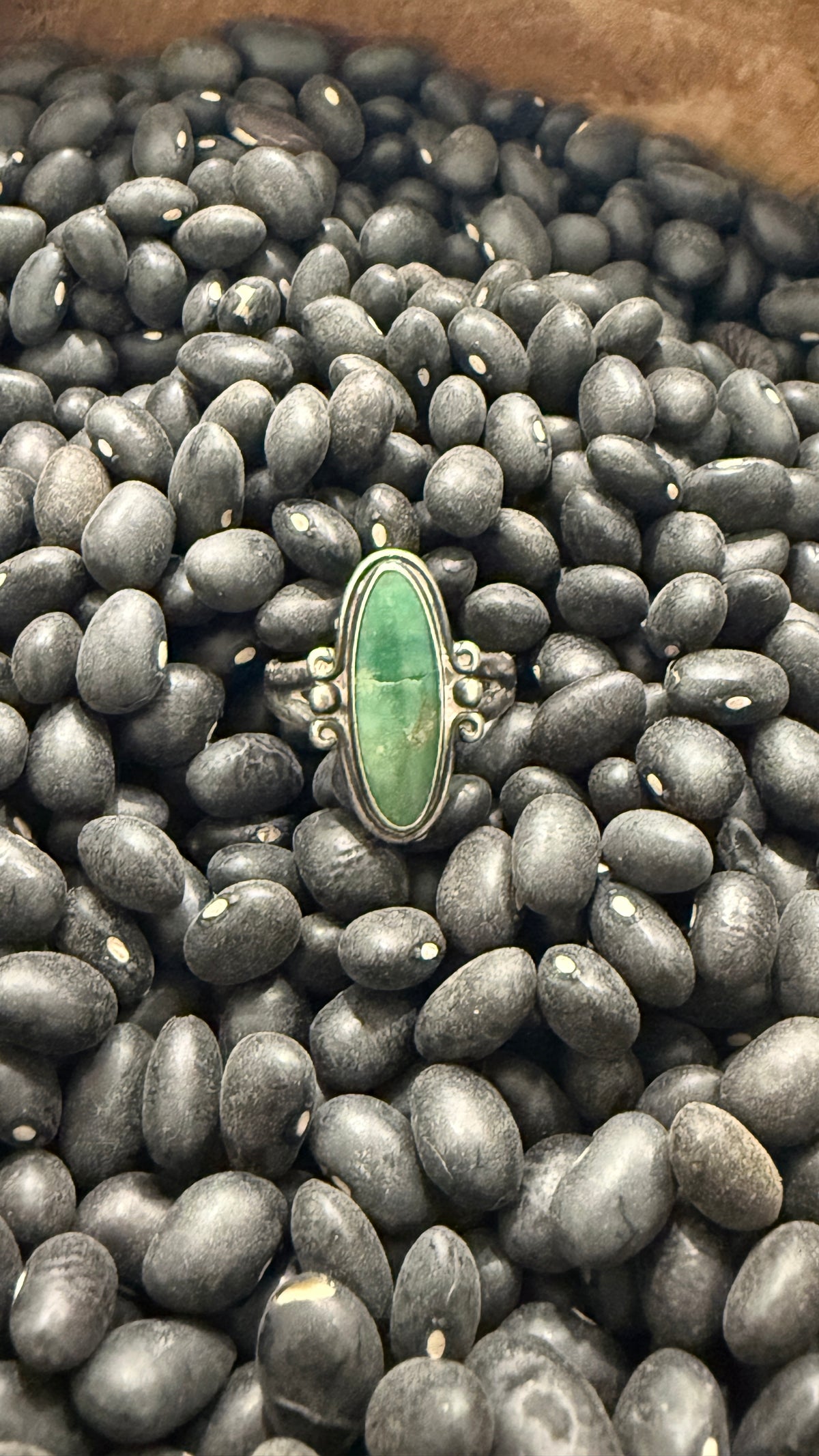 Size 5.25 Vintage Bell Trading Post Turquoise Ring