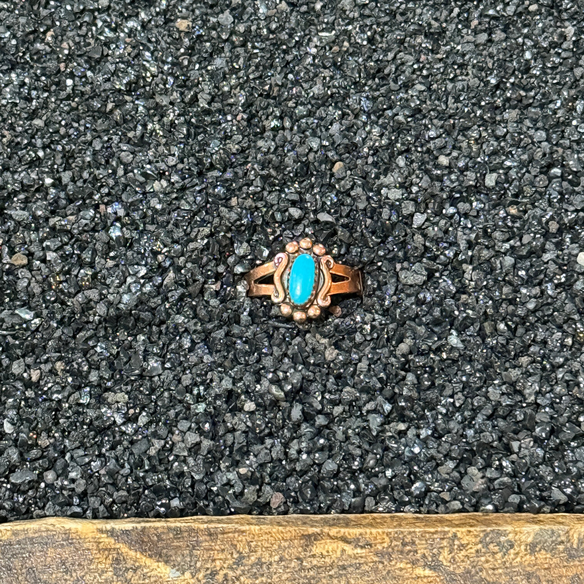 Vintage Copper Turquoise Ring