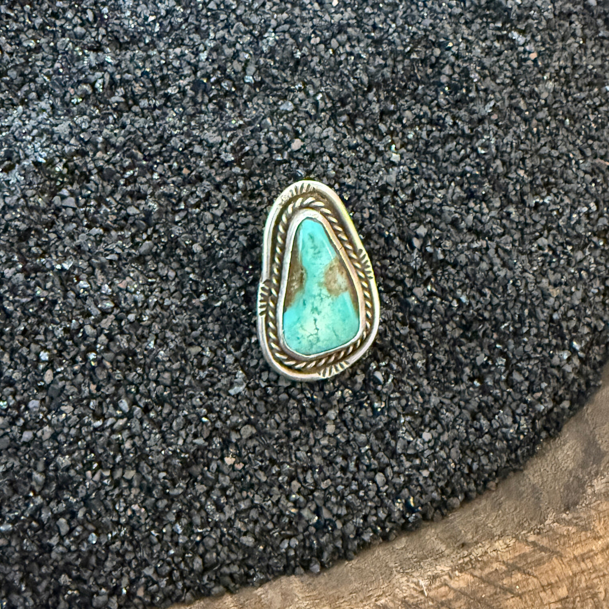 Size 5.75 Vintage Sterling Silver Turquoise Ring