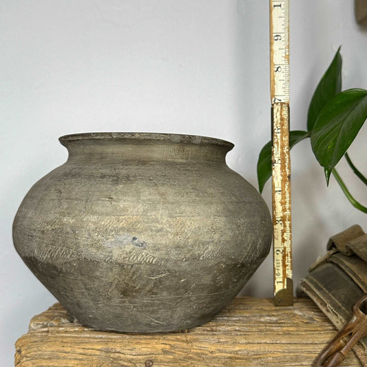 Rustic Vintage Black Vase