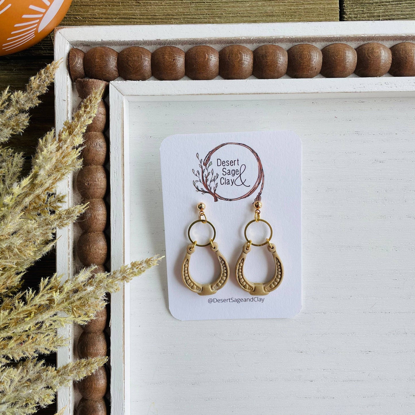 Western Style Horseshoe Earrings - High Voltage Ranch