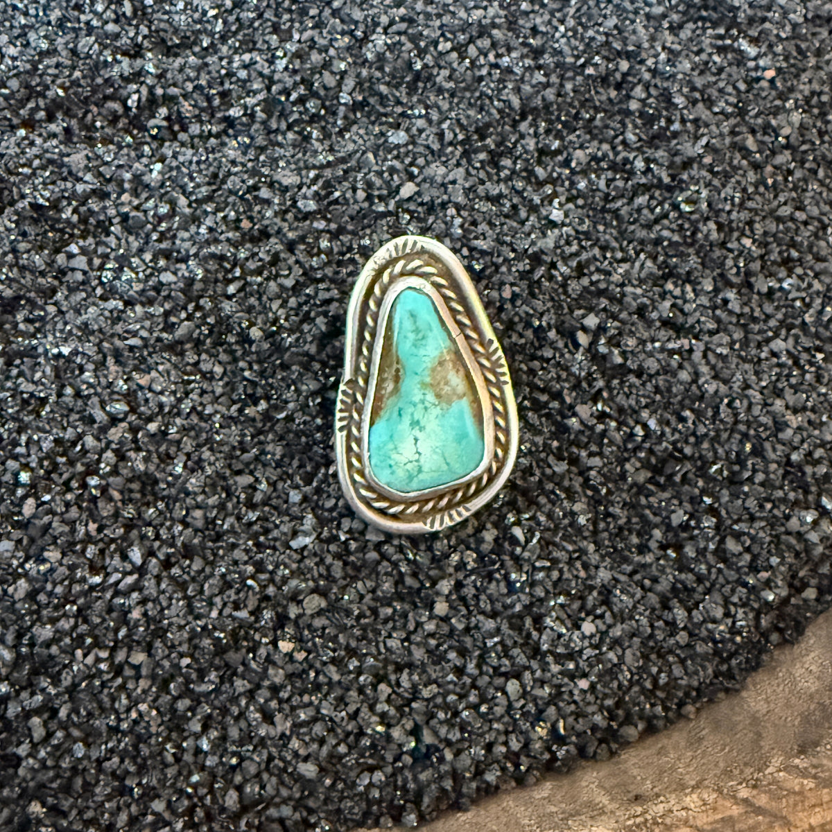Size 5.75 Vintage Sterling Silver Turquoise Ring