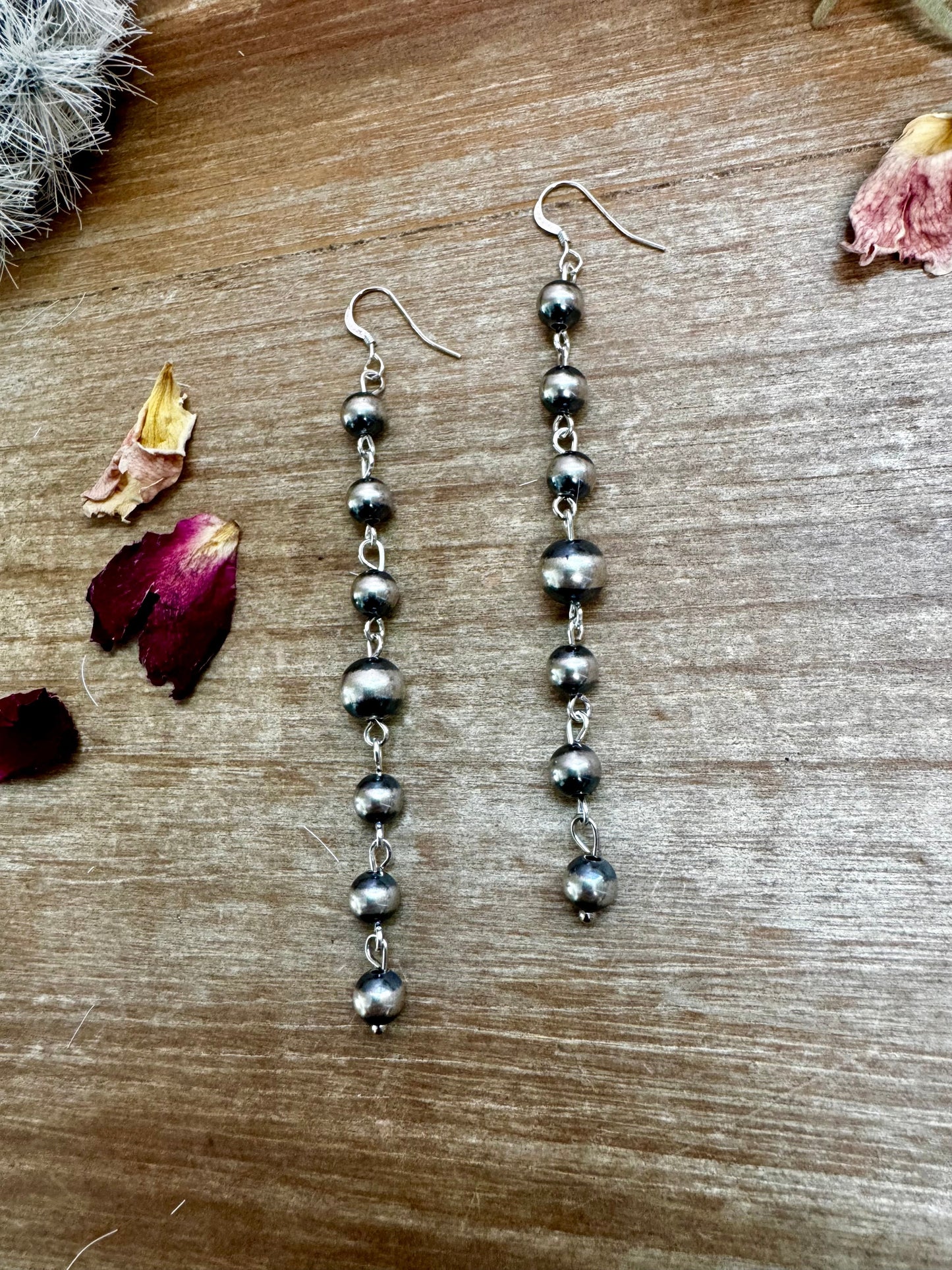 Sterling Silver Pearl Dangle Earrings