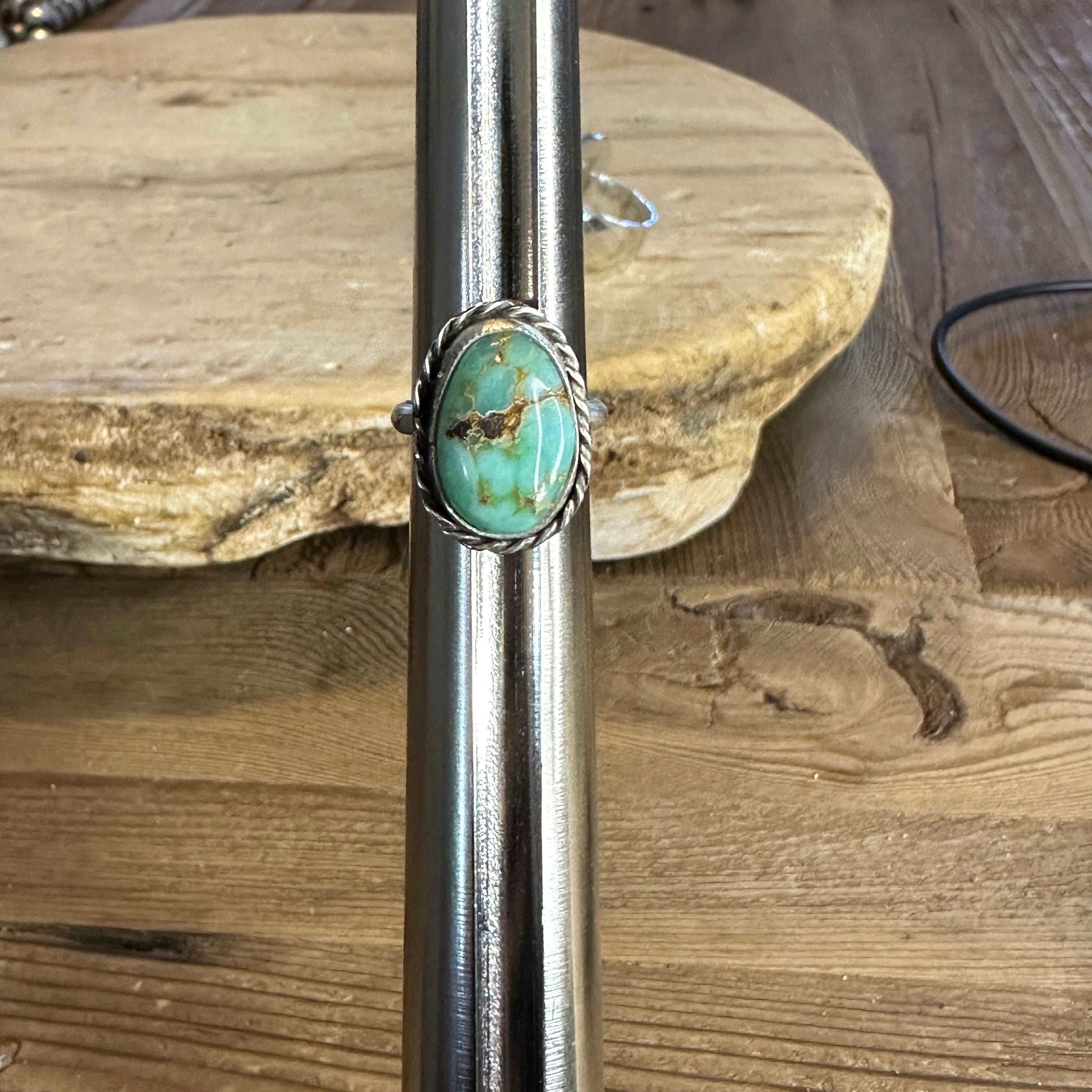 Size 3.5 Vintage turquoise ring