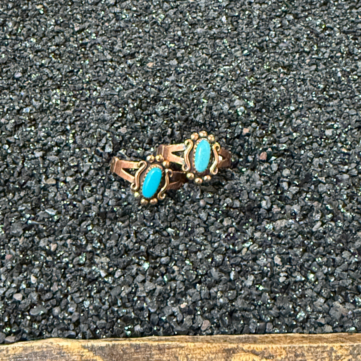 Vintage Copper Turquoise Ring