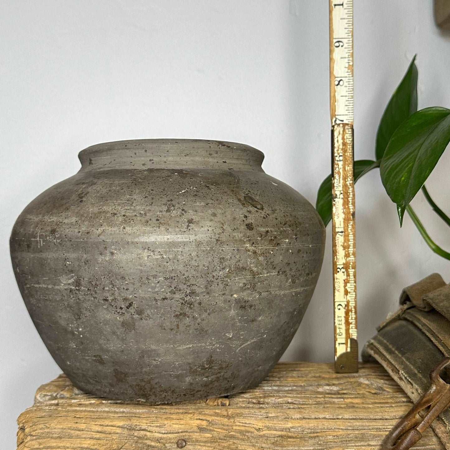 Rustic Vintage Black Vase