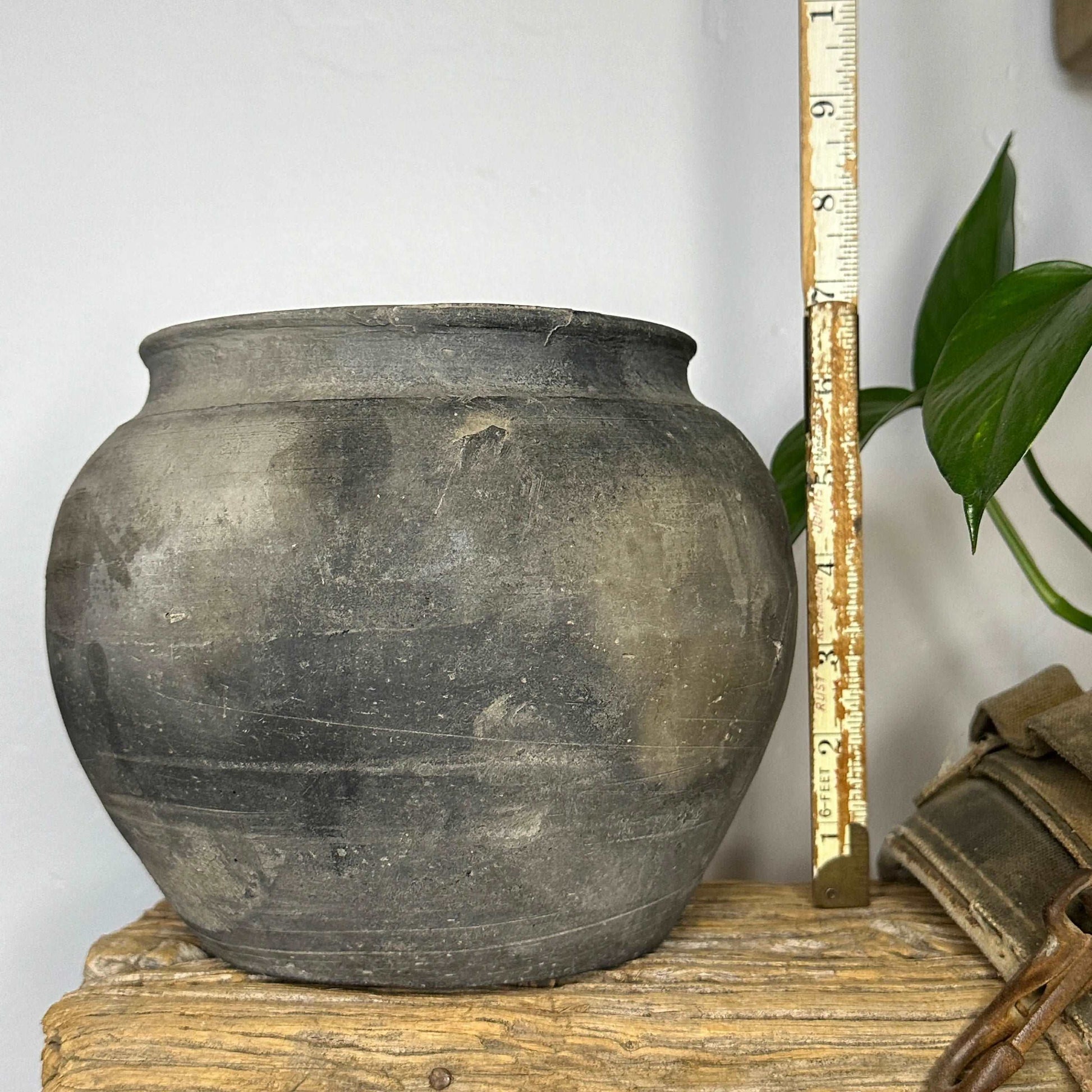 Rustic Vintage Black Vase