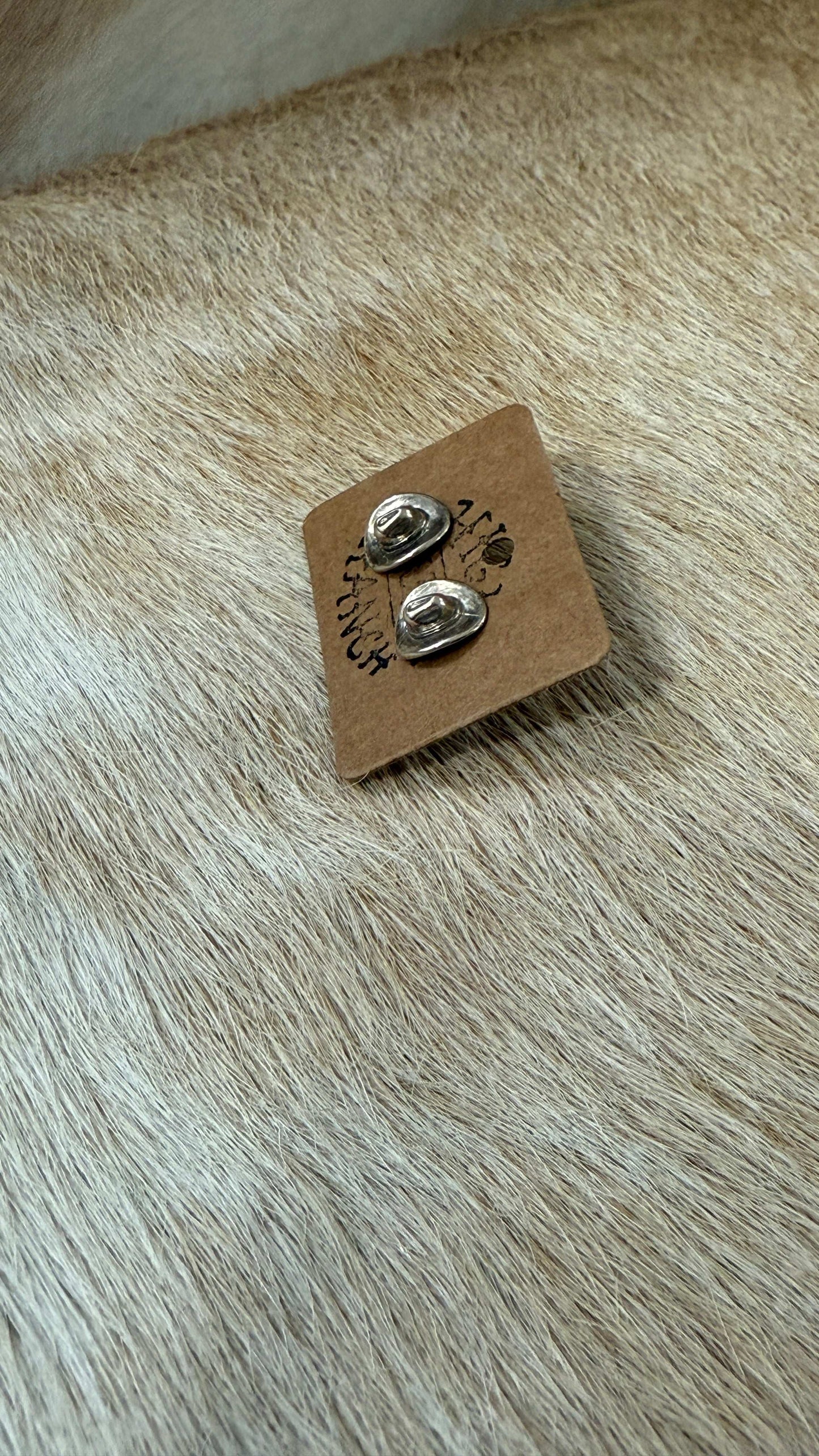 Cowboy Hat Stud Earrings