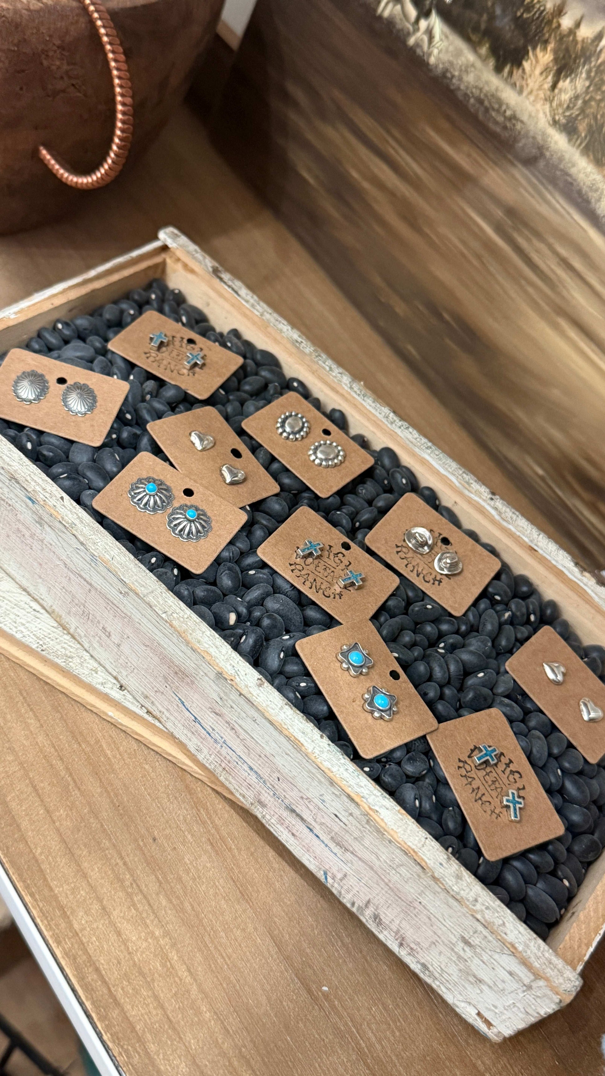 Cowboy Hat Stud Earrings