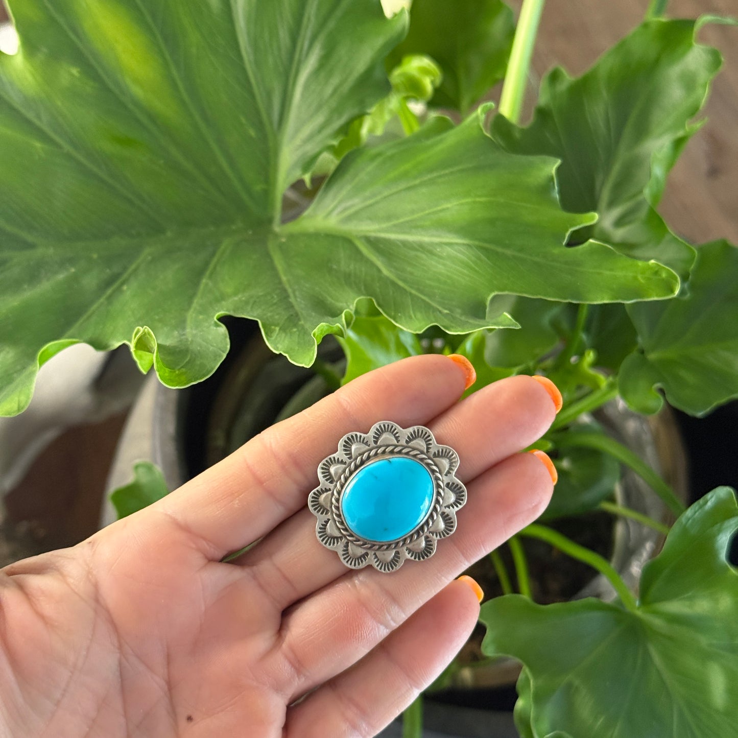 Size 5 Sterling Silver Stamped Ring