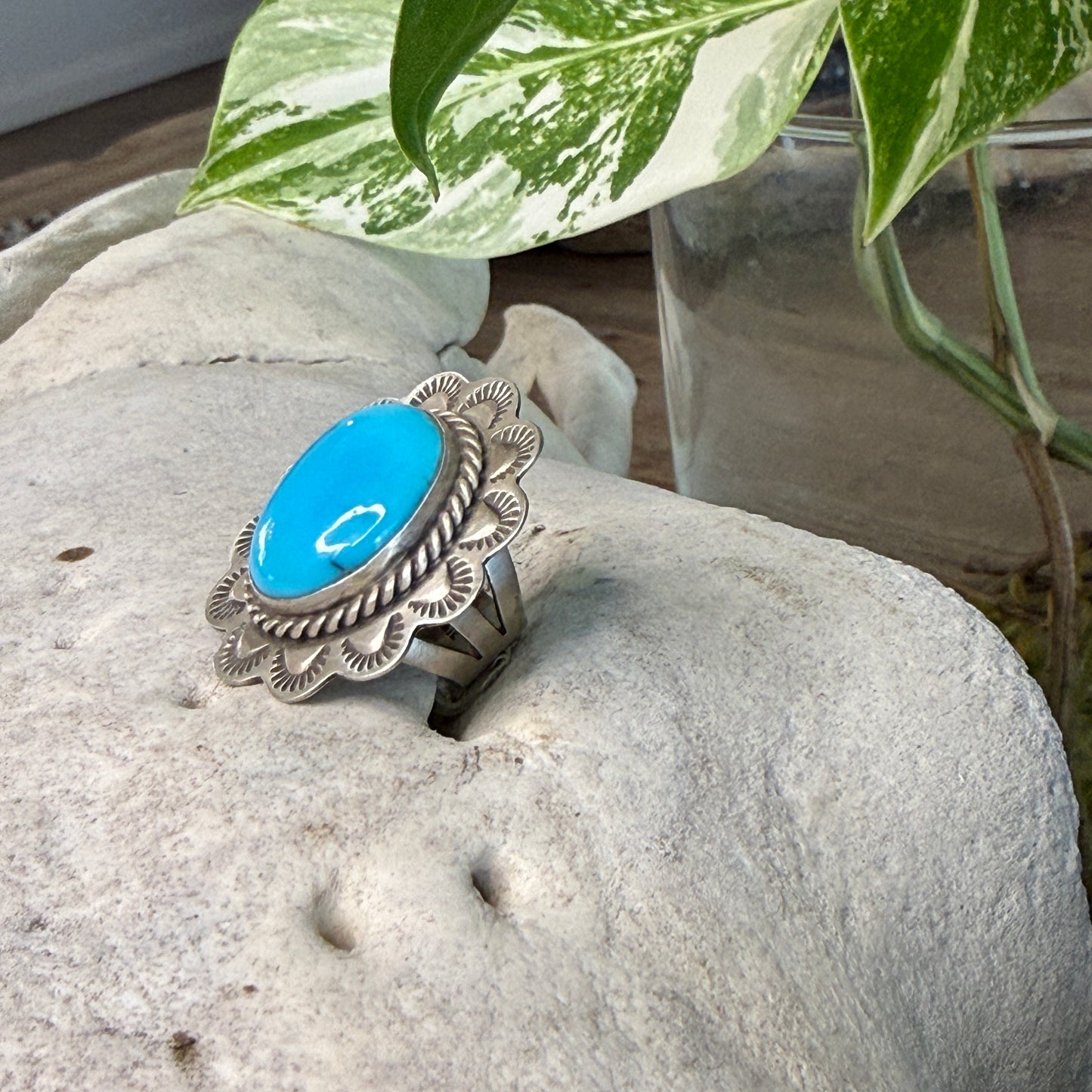 Size 5 Sterling Silver Stamped Ring