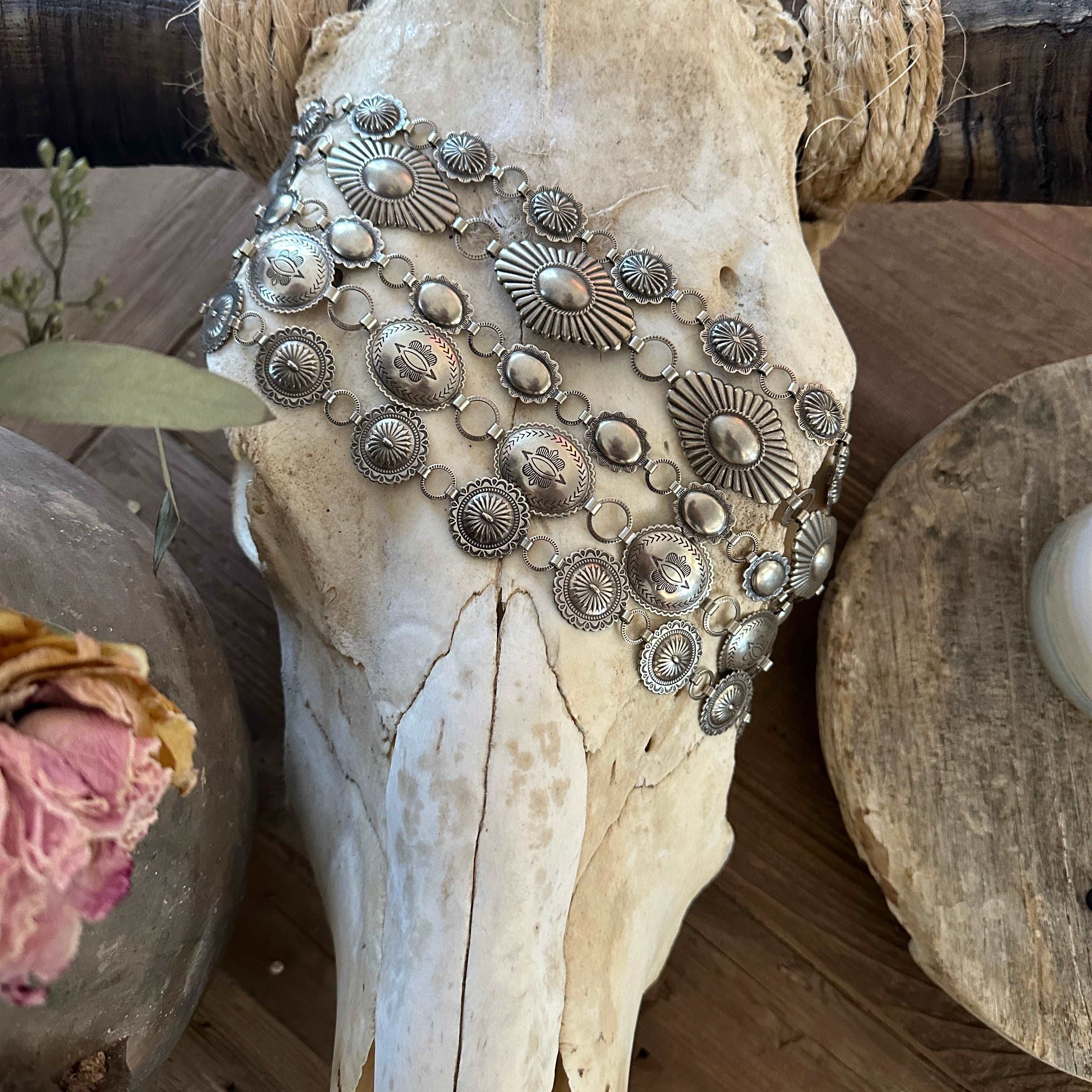 Beautiful Nickel Silver Concho orders Belt