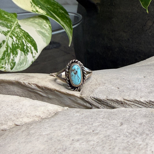 Size 8.25 Kingman Turquoise Ring