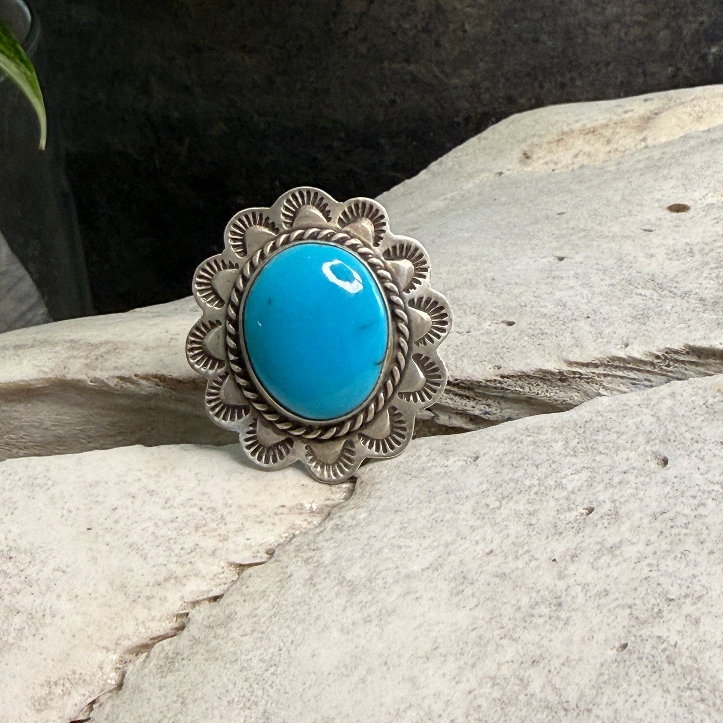 Size 5 Sterling Silver Stamped Ring