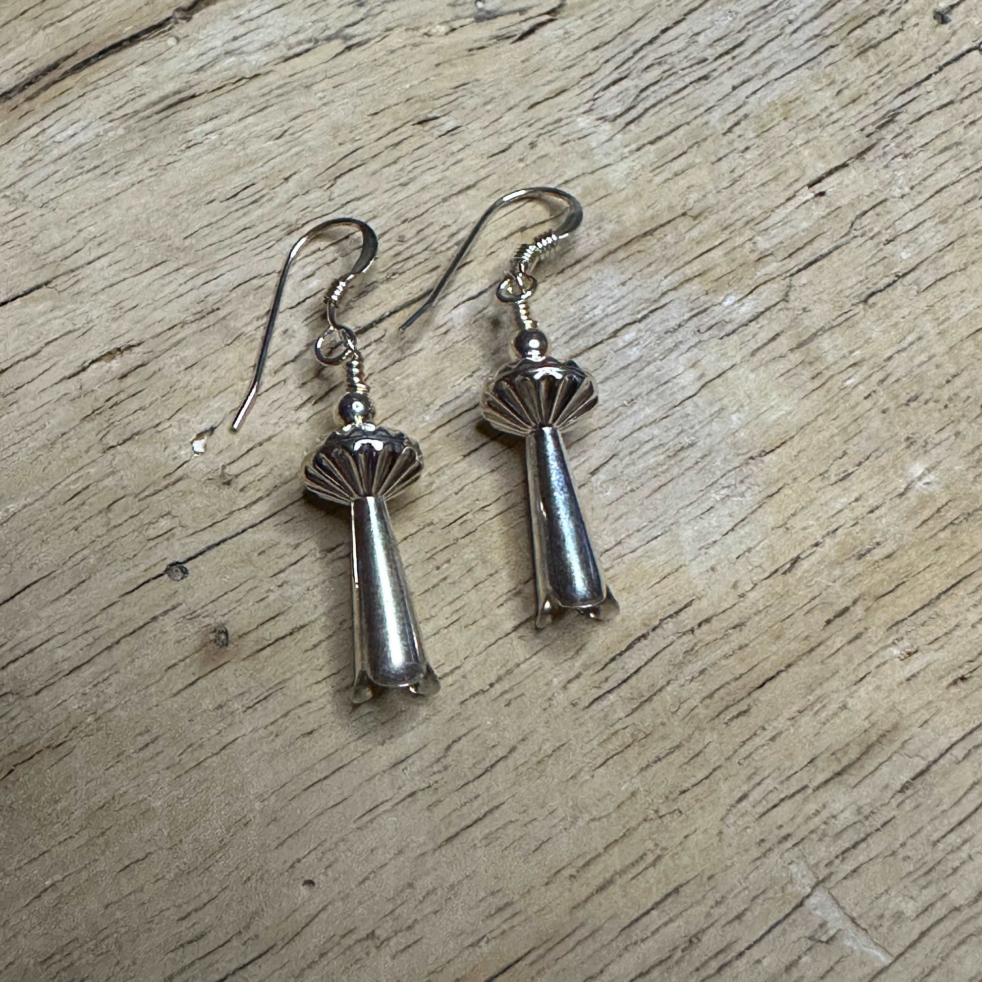 Sterling Silver Squash Blossom Earrings