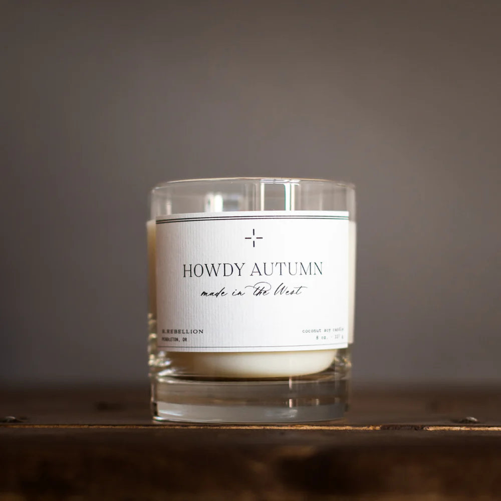 Howdy Autumn Candle