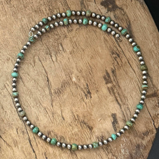 Desert Pearl Turquoise Choker Necklace