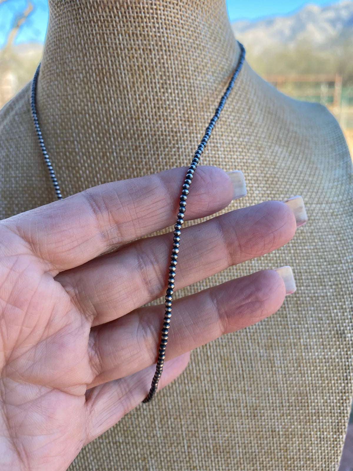 2mm Desert Pearl Necklace