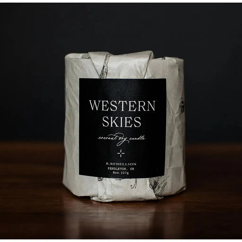 “Western Skies” Candle R. Rebellion