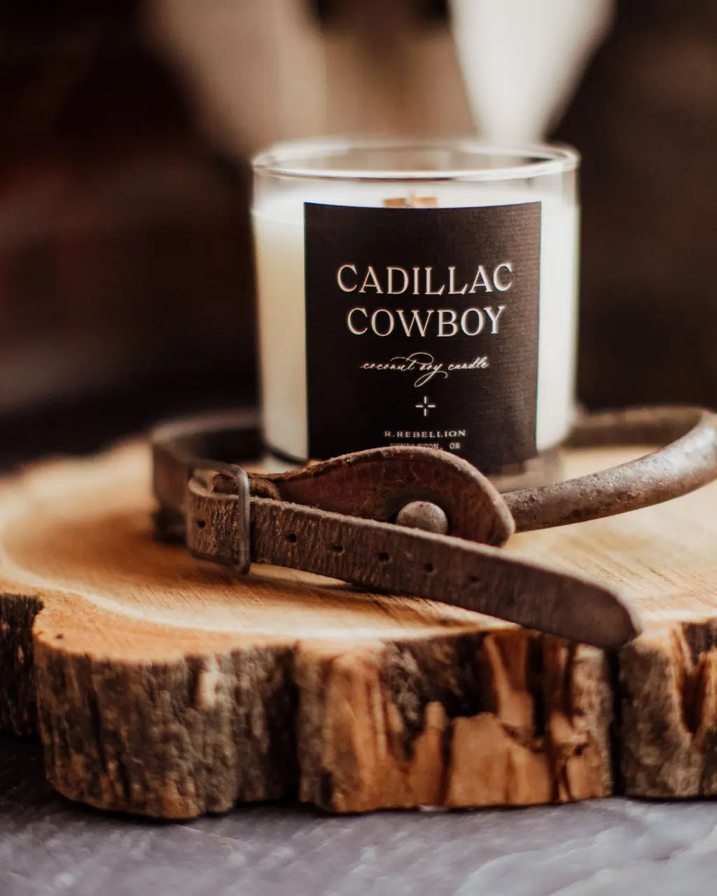 “Cadillac Cowboy” Western Candle R. Rebellion