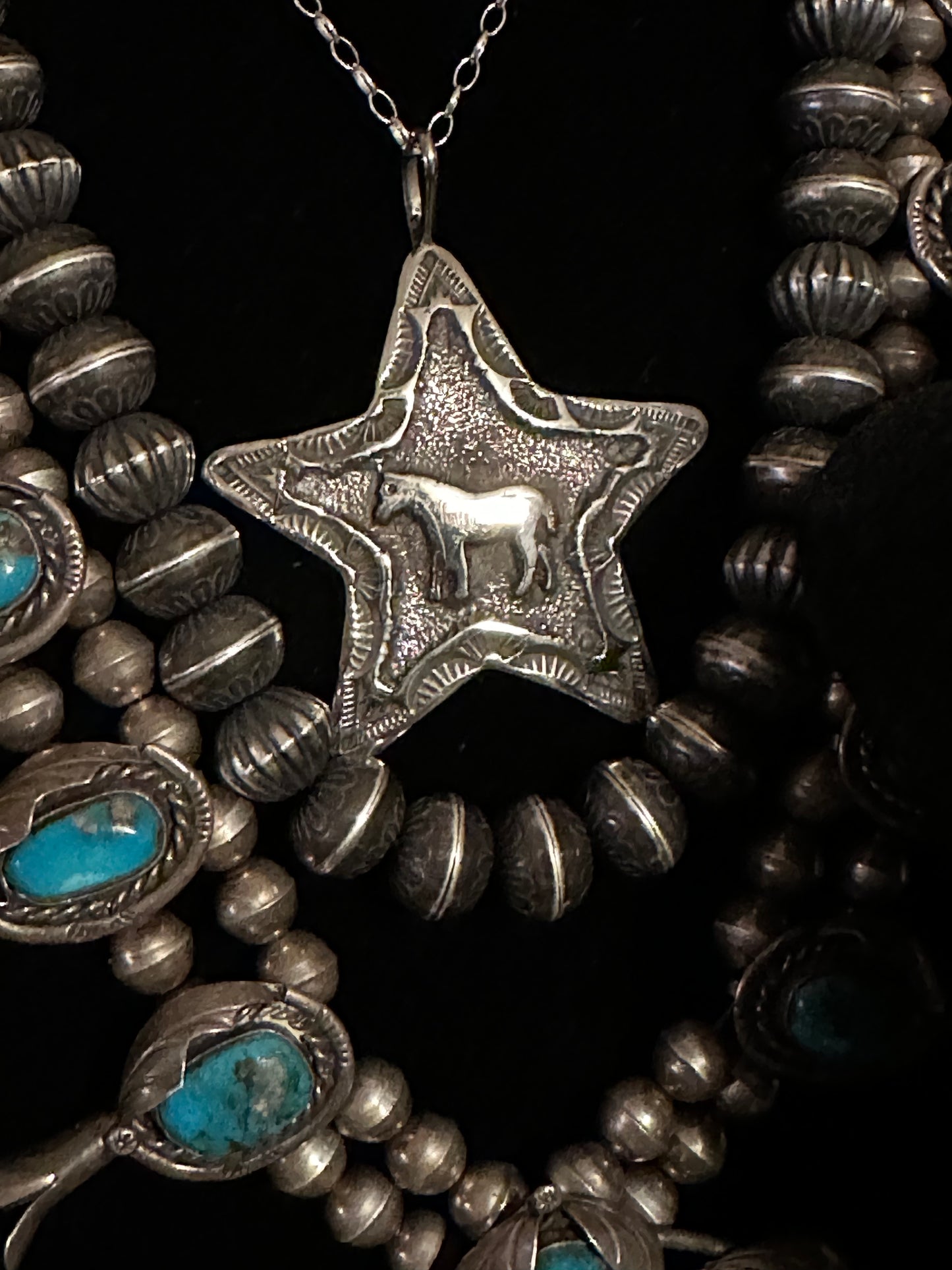 Sterling Silver Horse Star Necklace High Voltage Ranch